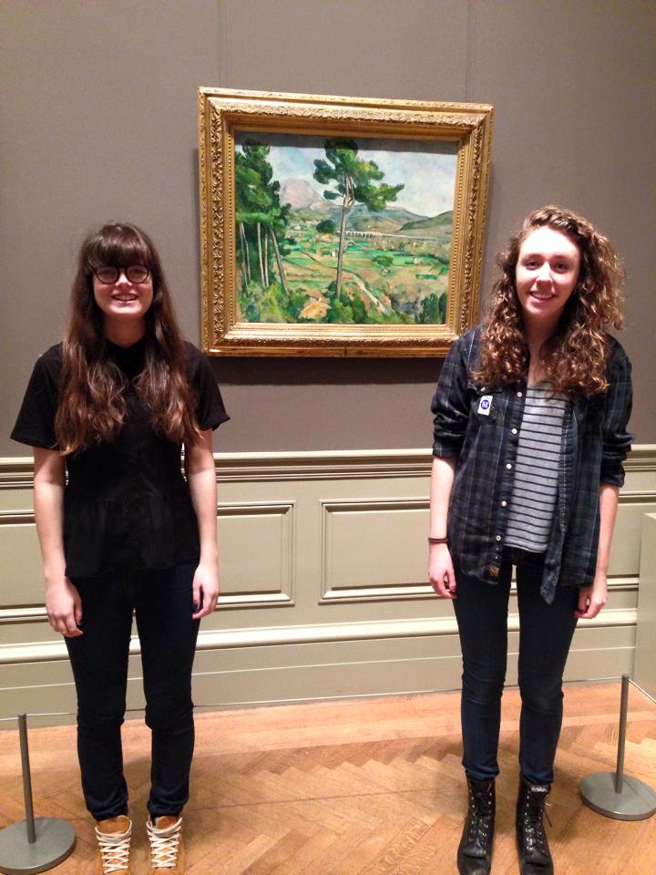 Lauren, Anna, and a Cezanne painting