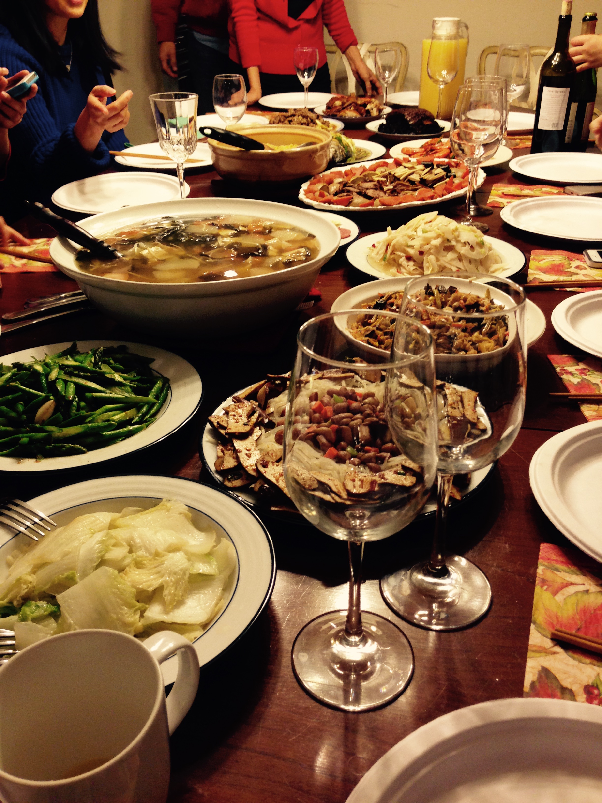 Dishes for Chinese New Year feast
