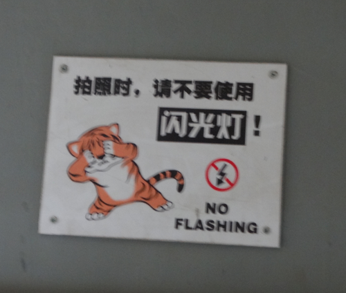 No flashing! 