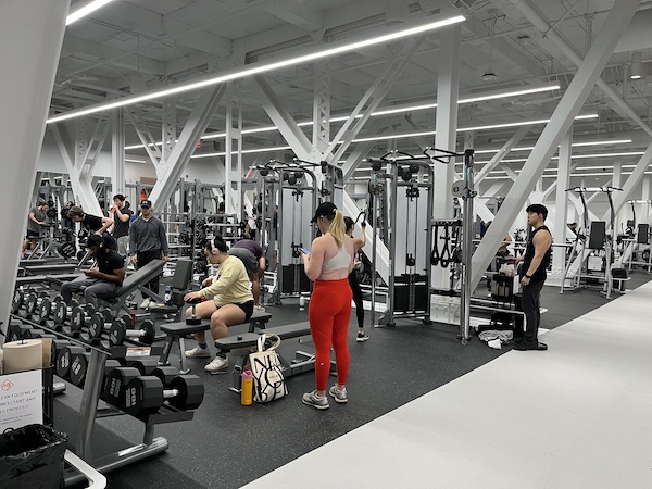 weight machines of the renovated Dillon Gym