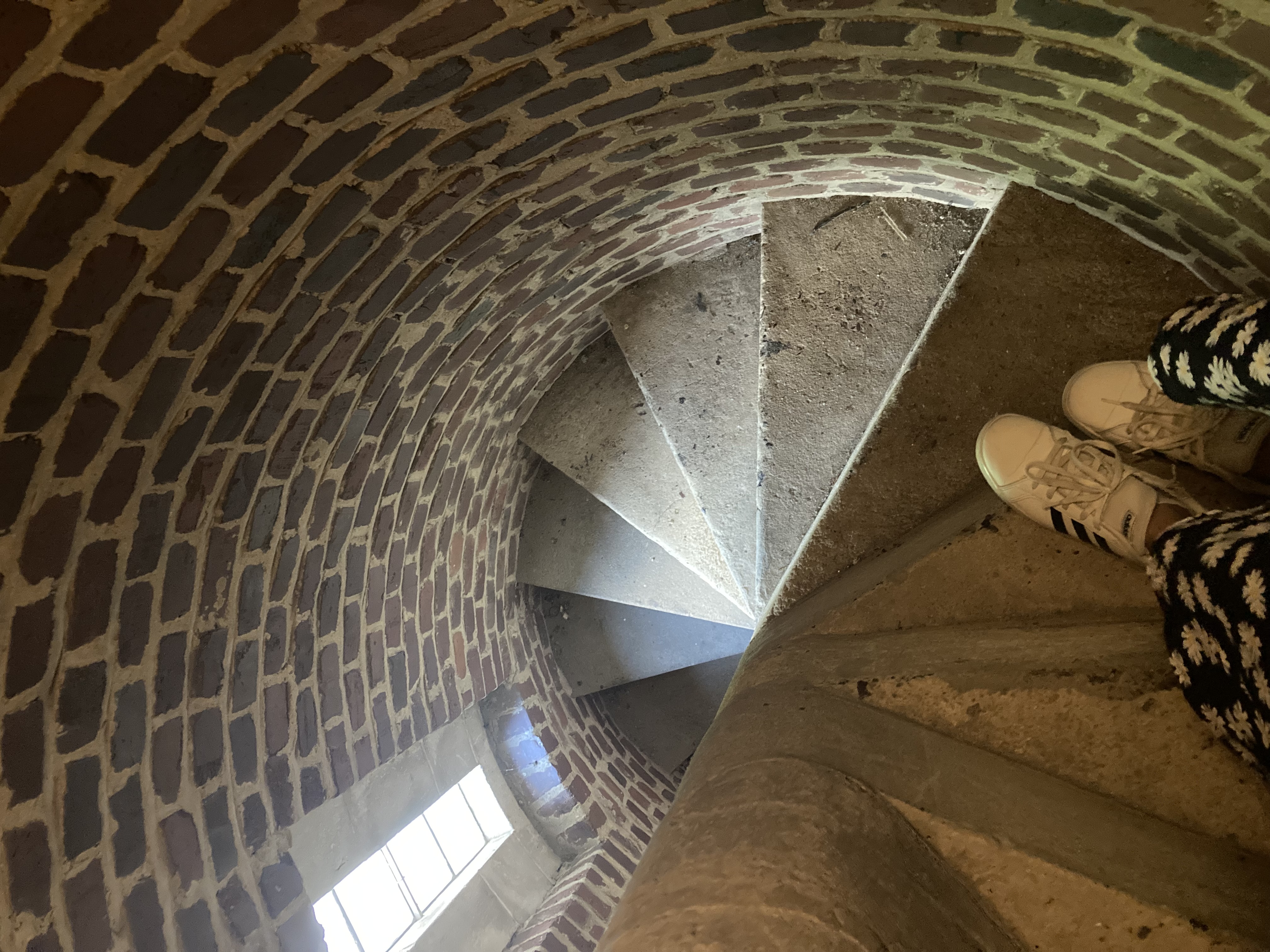 A spiral staircase 