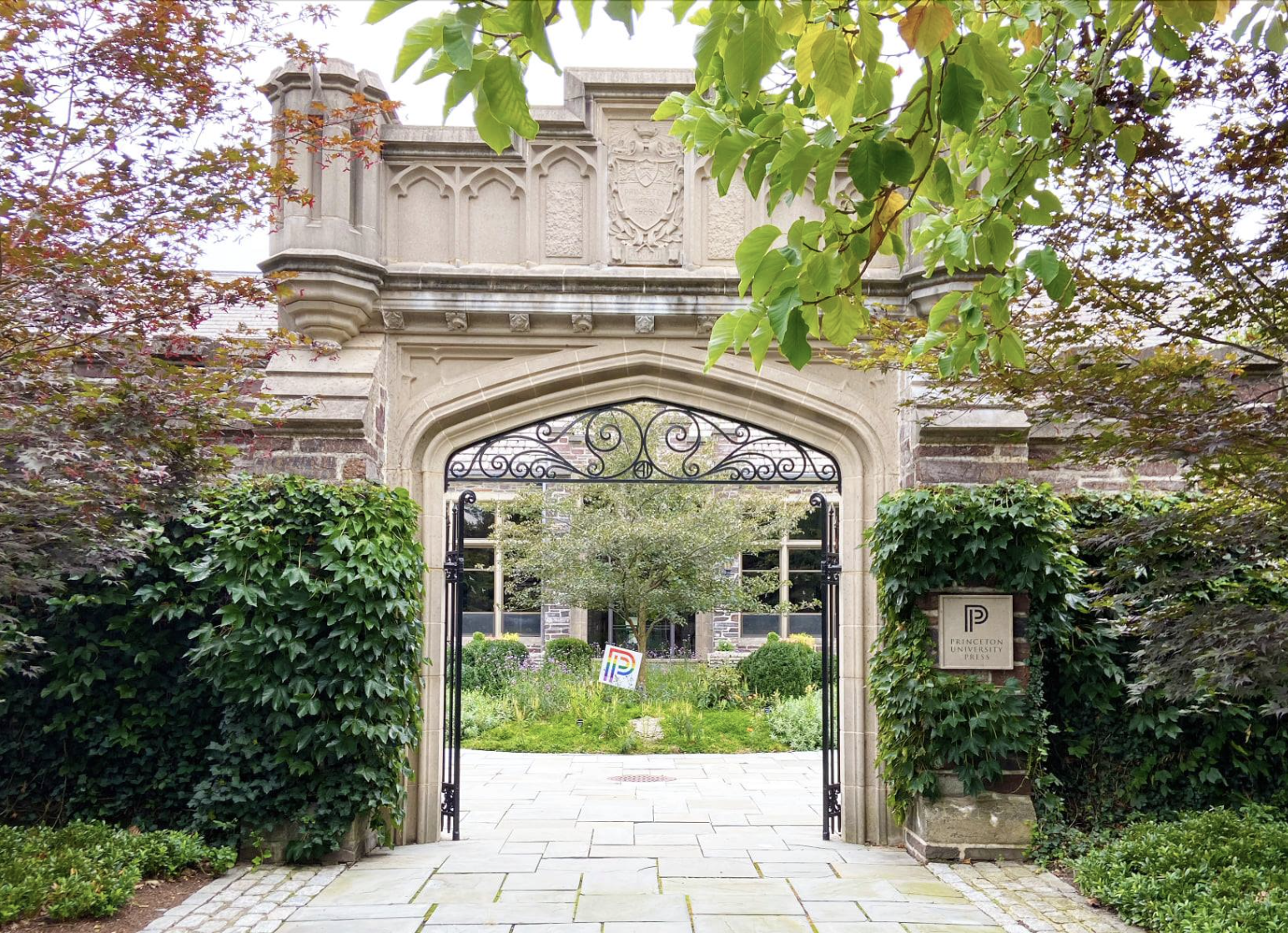 Gate/ entrance to Princeton University press. 