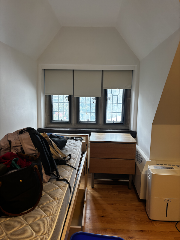 An empty dorm room