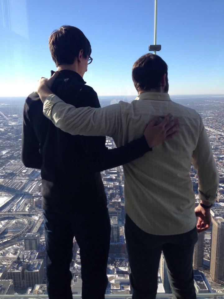 Adam and Jake on the Skydeck