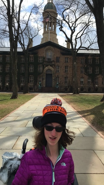 Naomi in front of Nassau Hall
