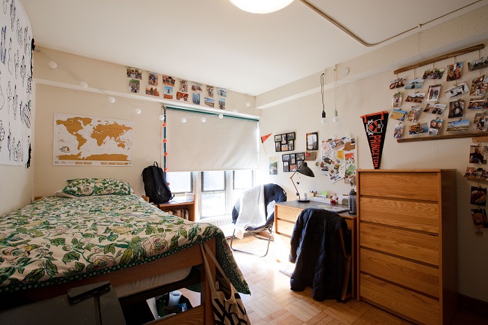 Decorated dorm room 