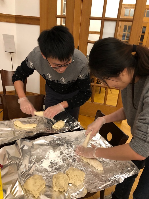 ELP making Challah bread