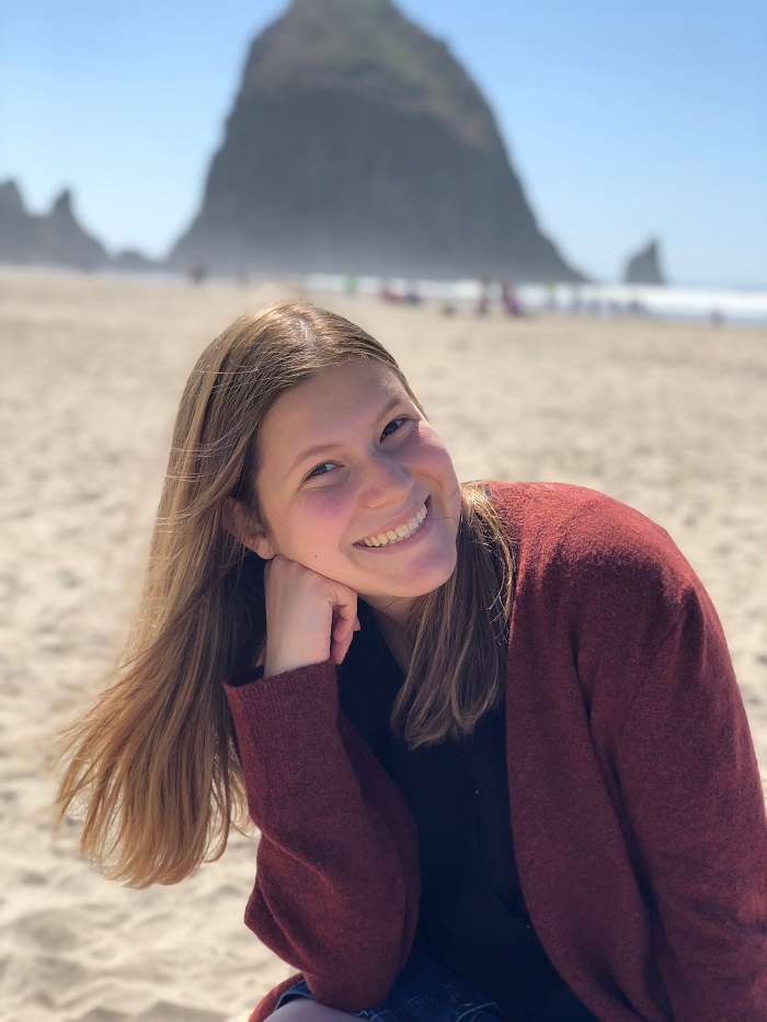 Grace in Cannon Beach in Oregon 