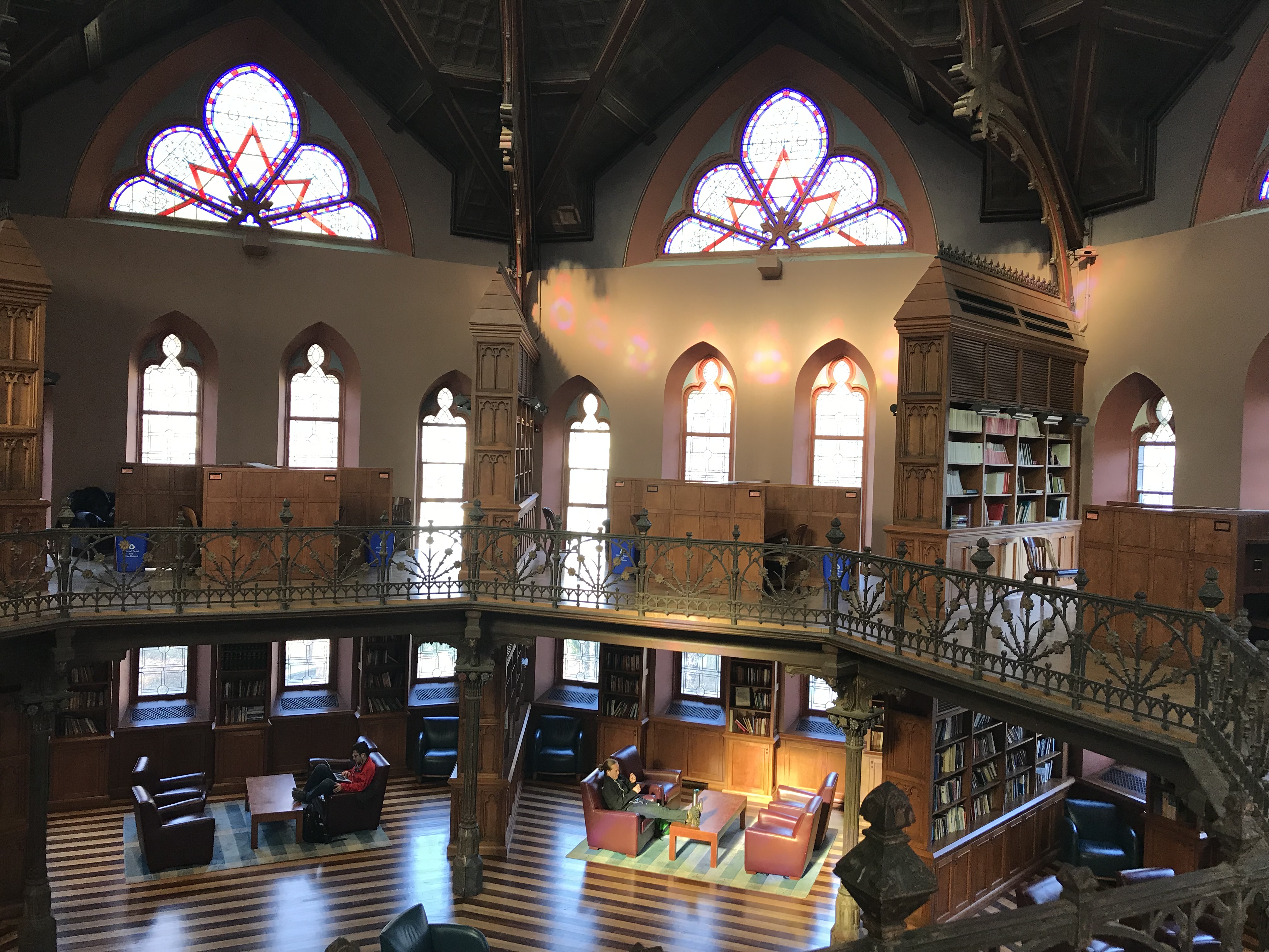 This is the Chancellor Green Rotunda, one of the best places to study on campus. 