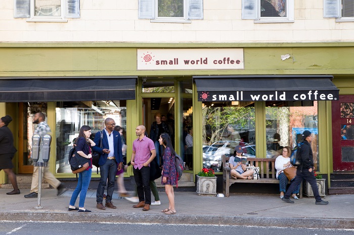 Small World Coffee store front