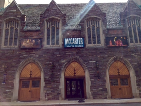 Photo of the entrance to the  McCarter Theater  just across the street from campus.