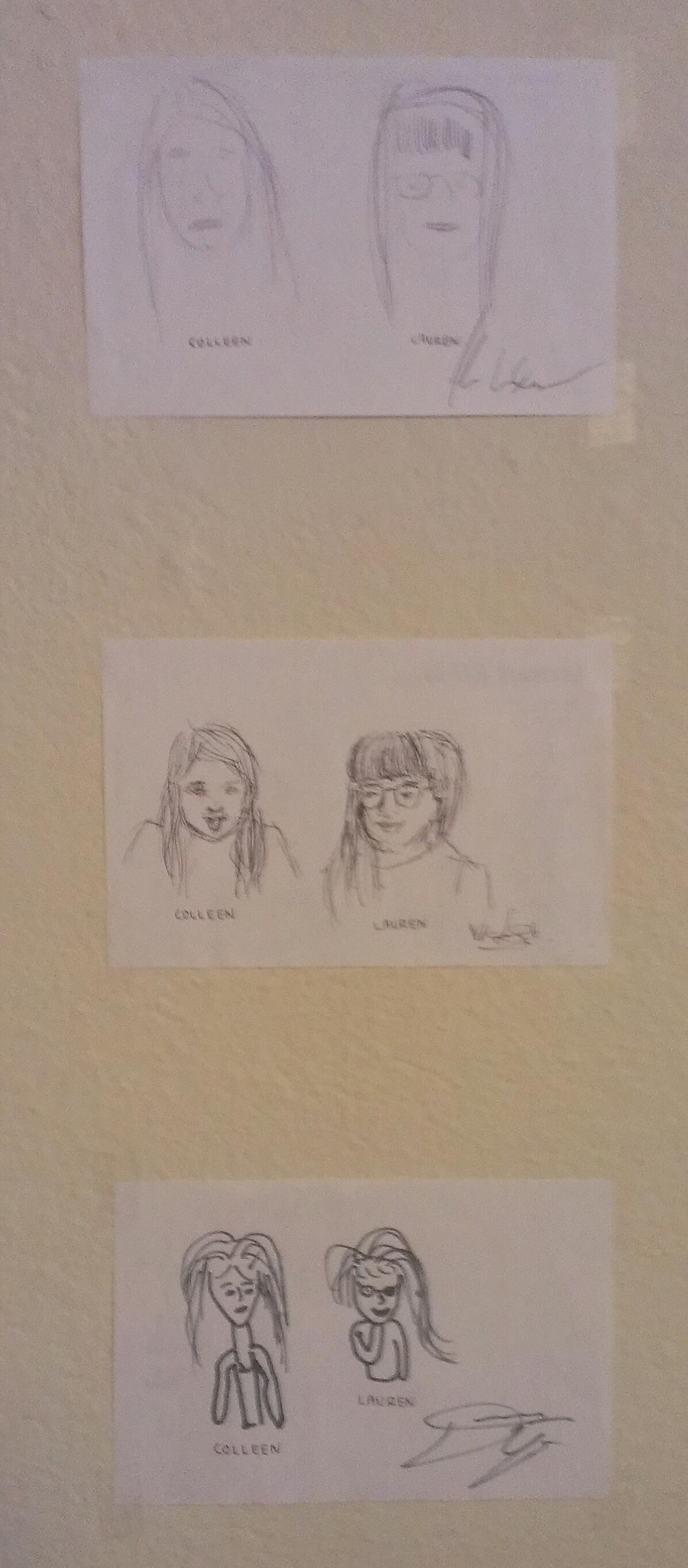 Portraits of me and Colleen