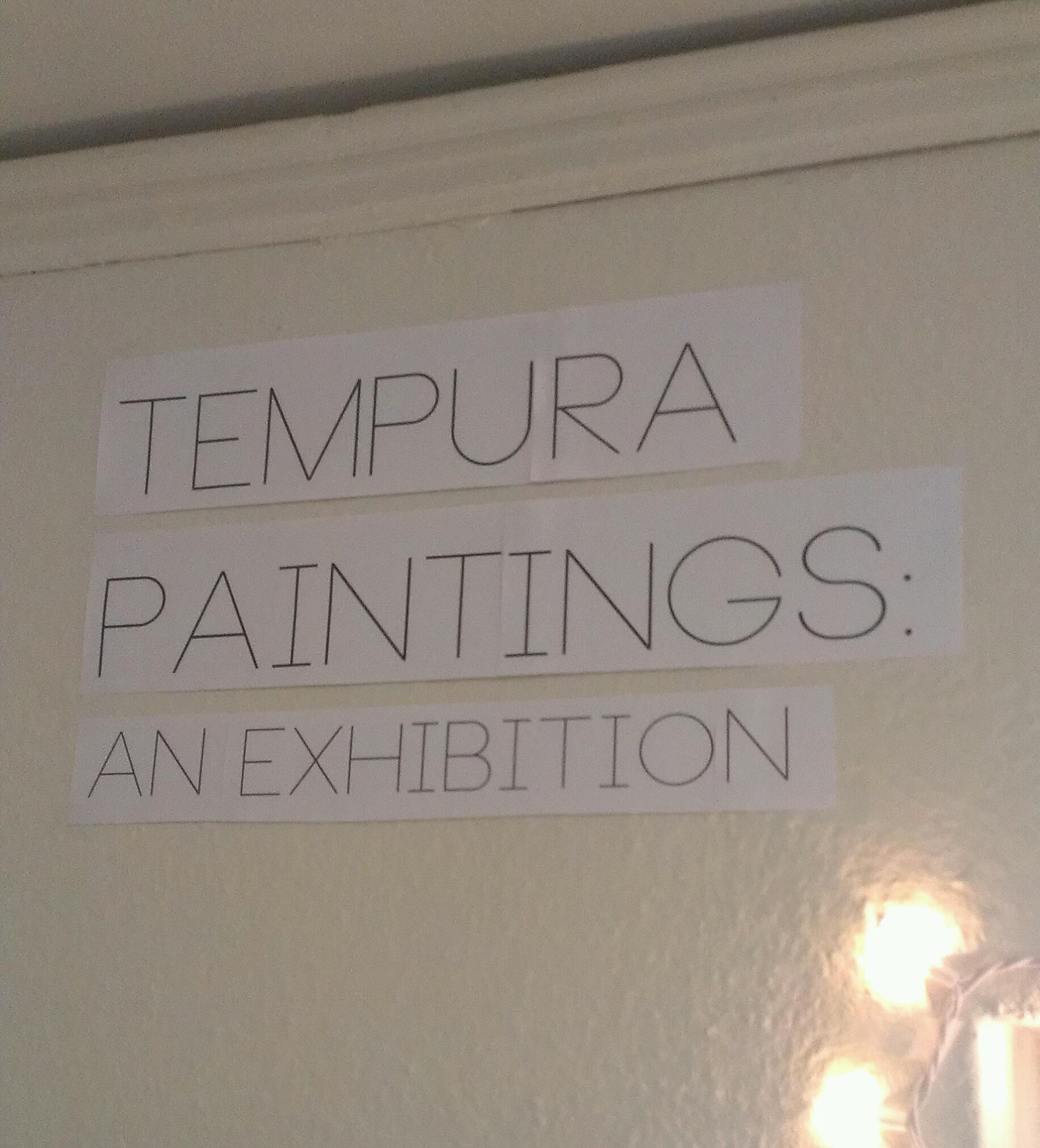 Tempura Paintings: An Exhibition