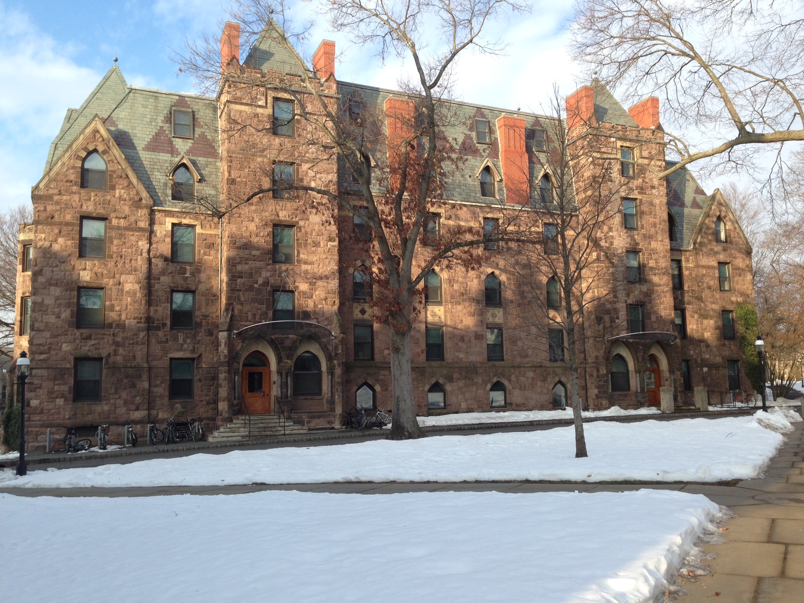 My move-in day photo of my new dorm building, Edwards Hall, this semester.