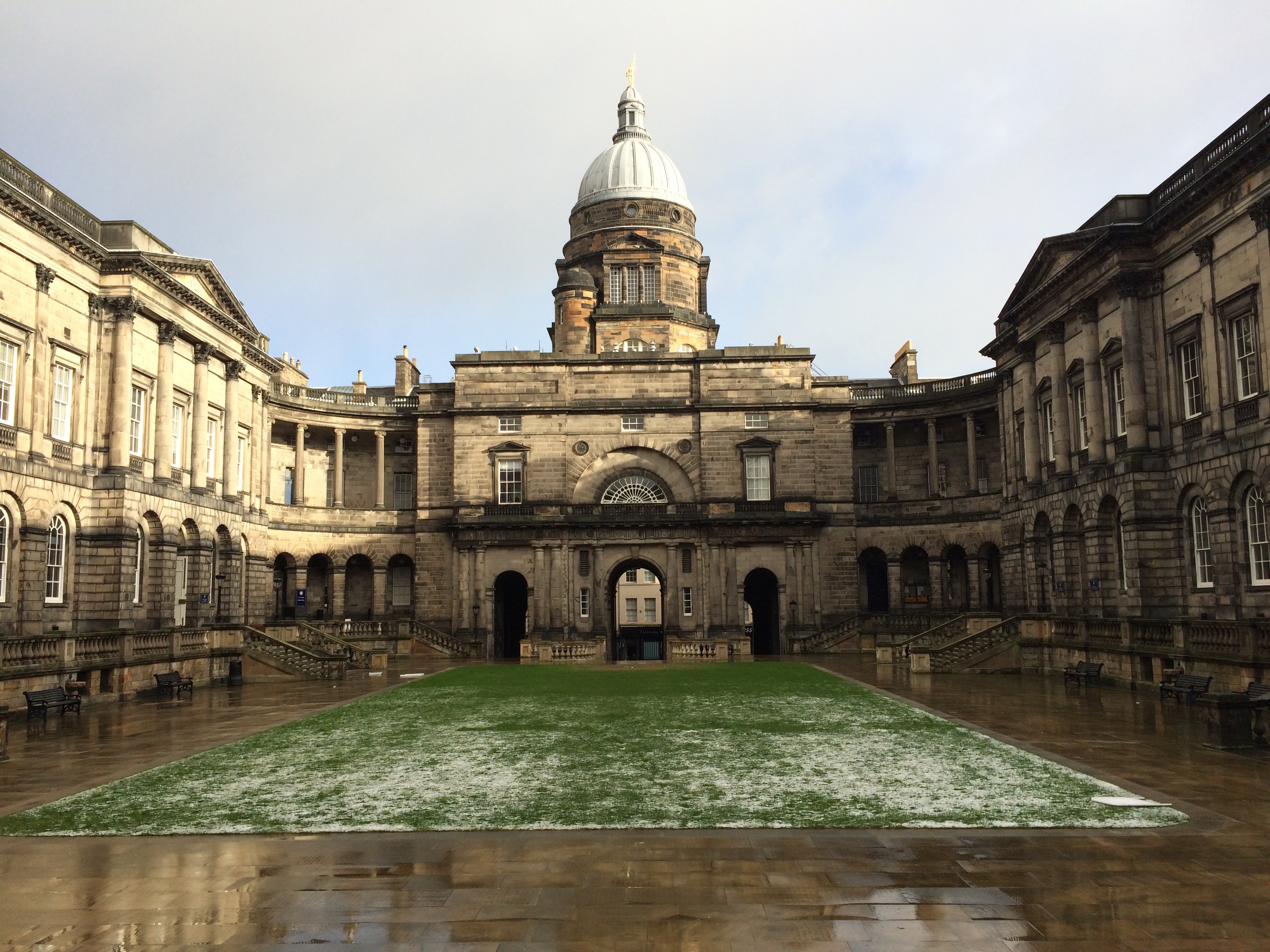 University of Edinburgh's old campus, after the rain