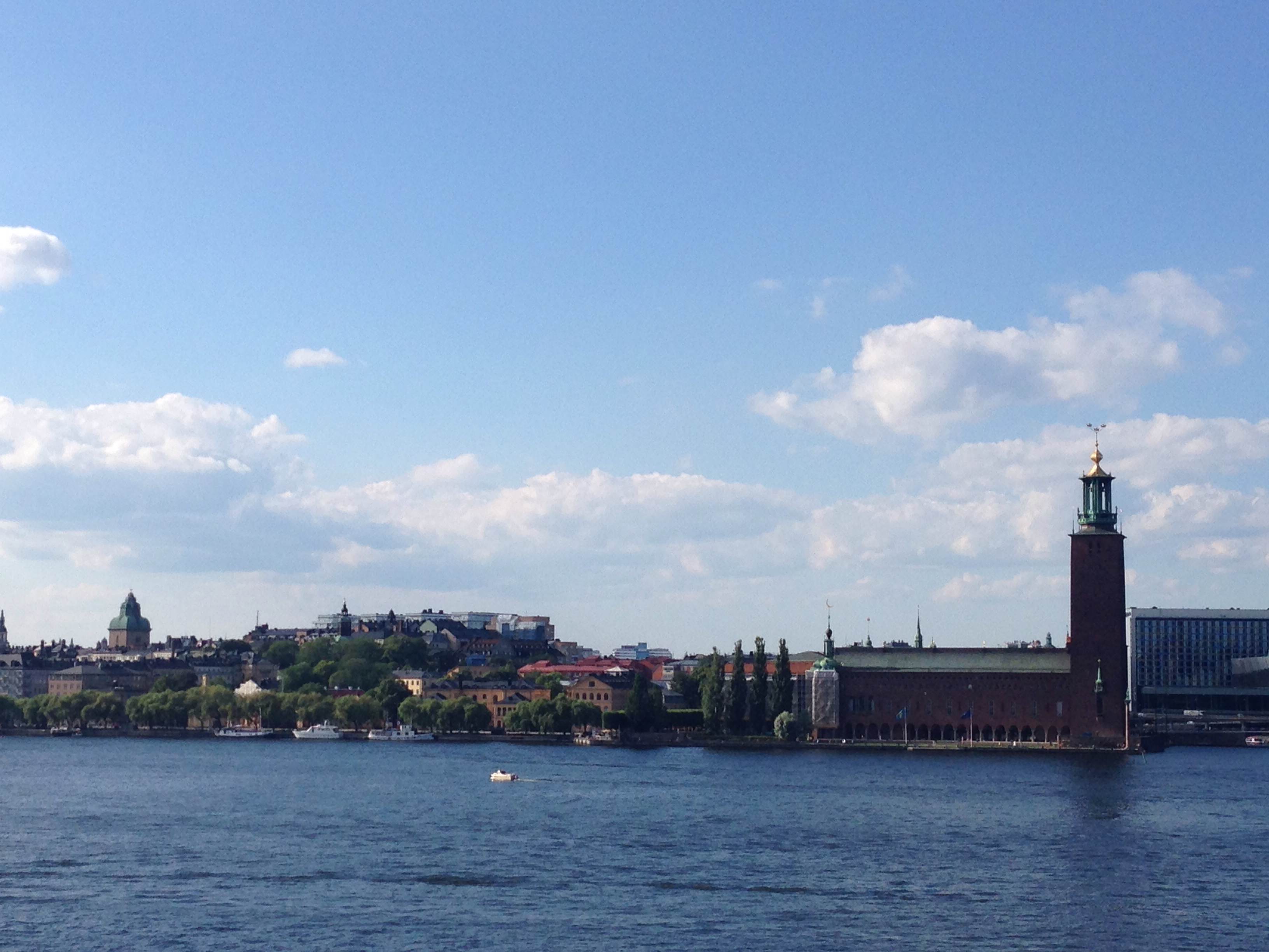 Stockholm City Hall as seen from Södermalm