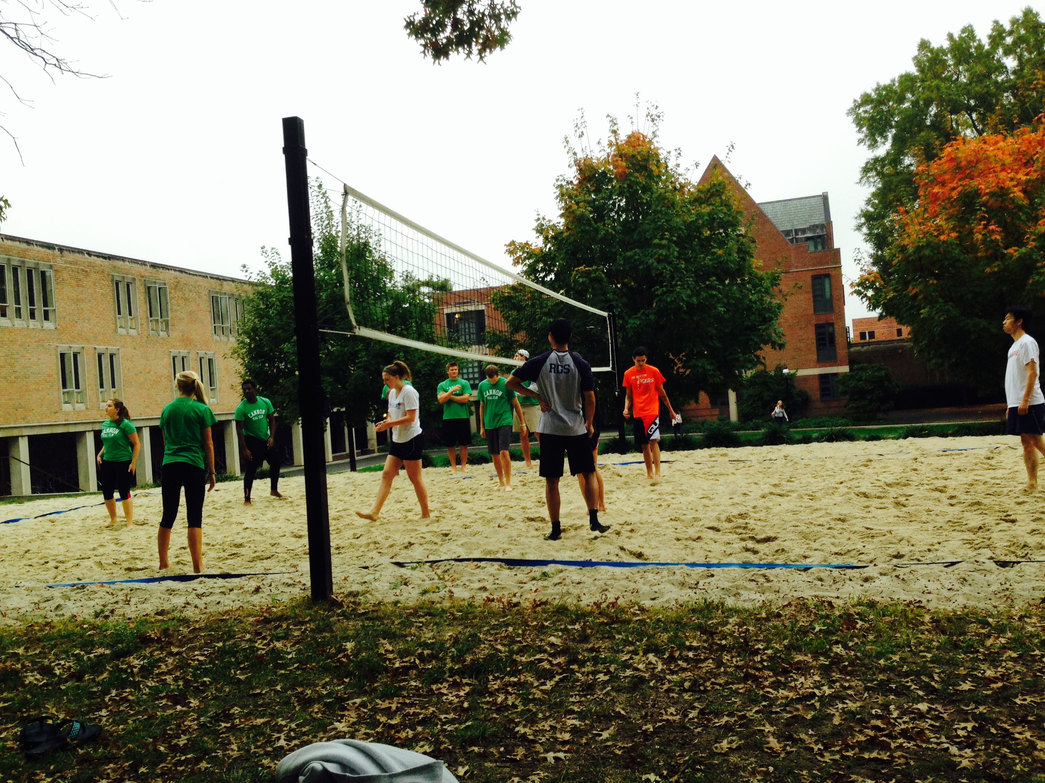 Sand volleyball game