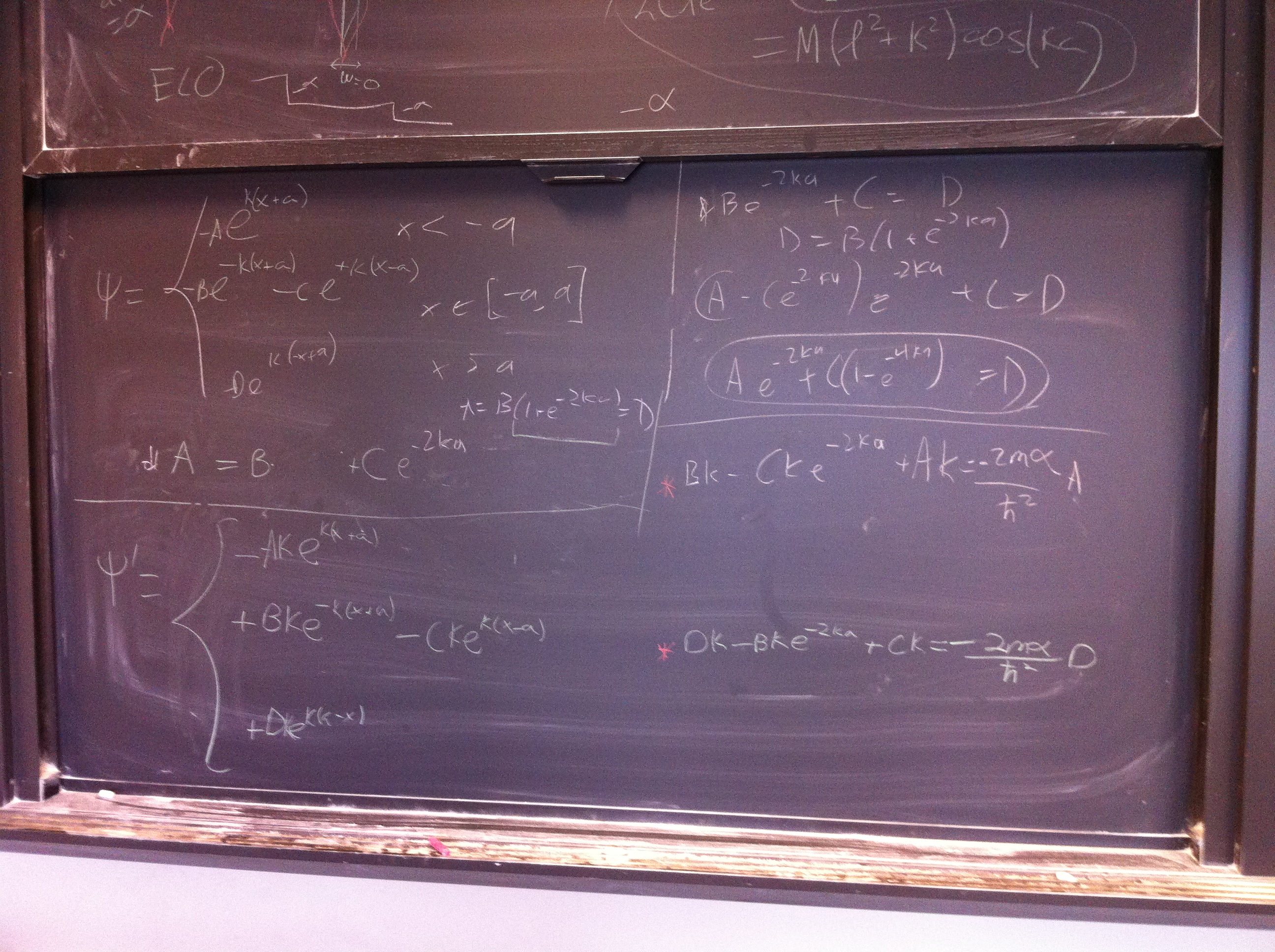 A blackboard with more equations