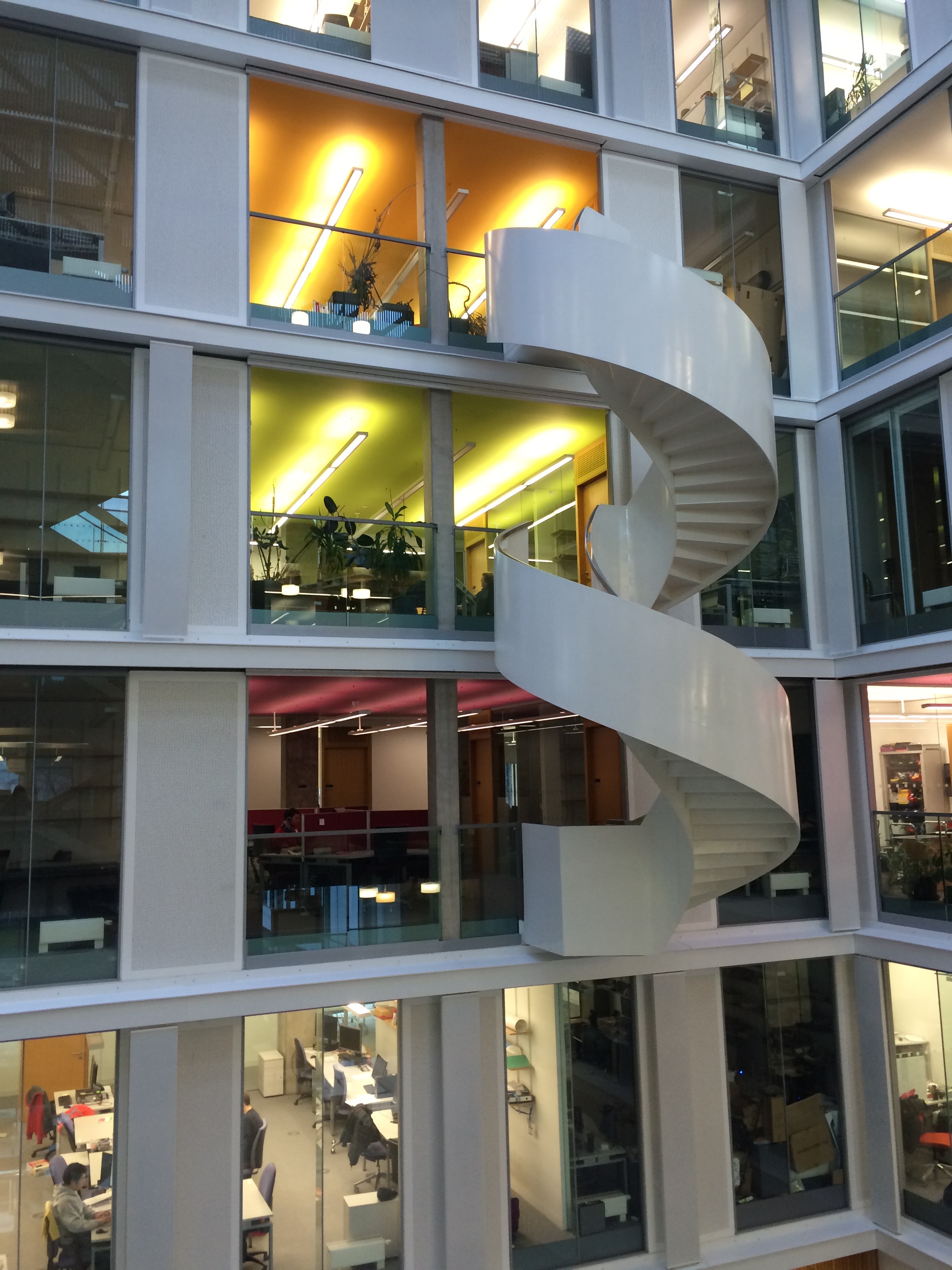 Inside the colorful School of Informatics at Edinburgh