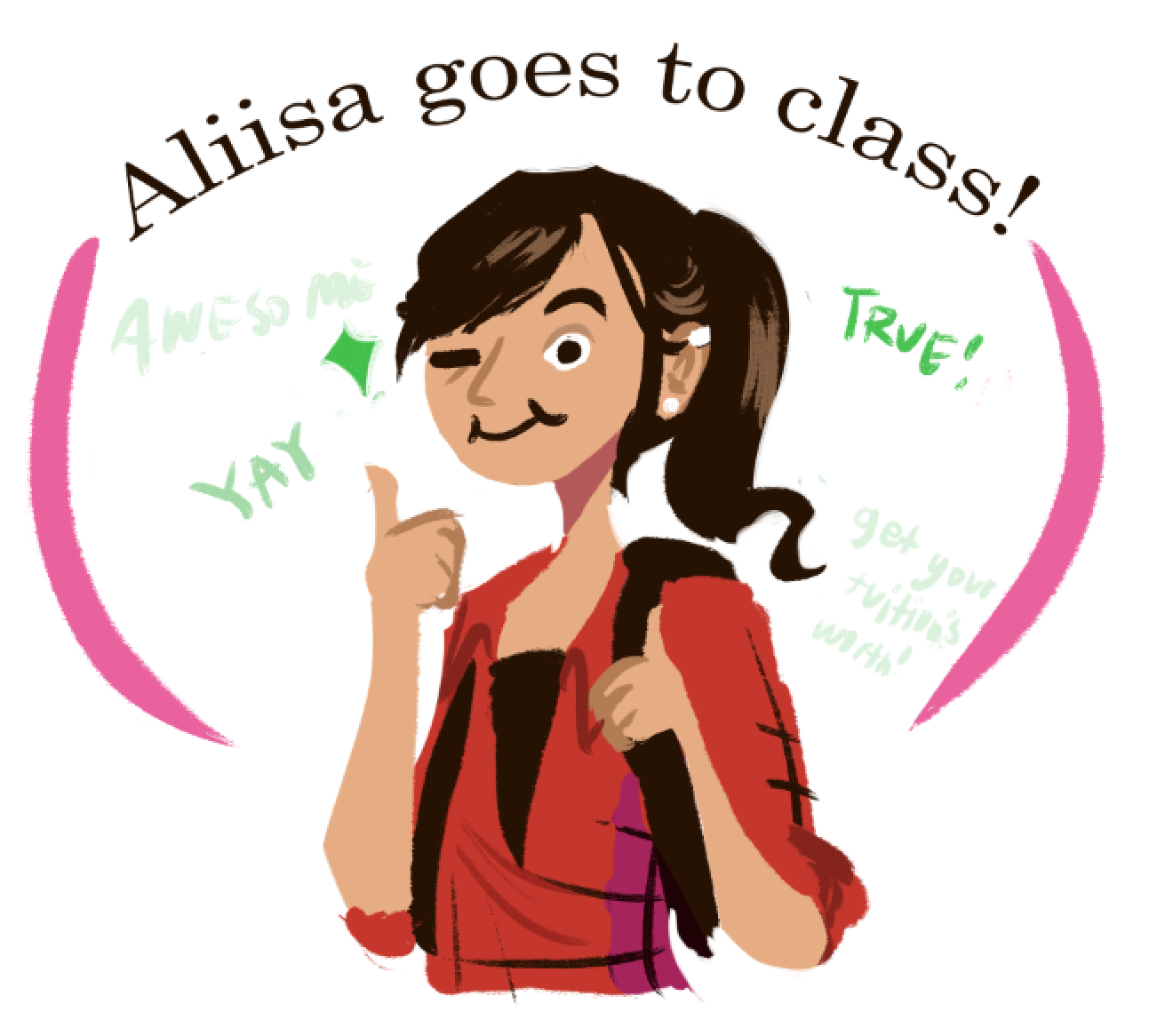 aliisa goes to school