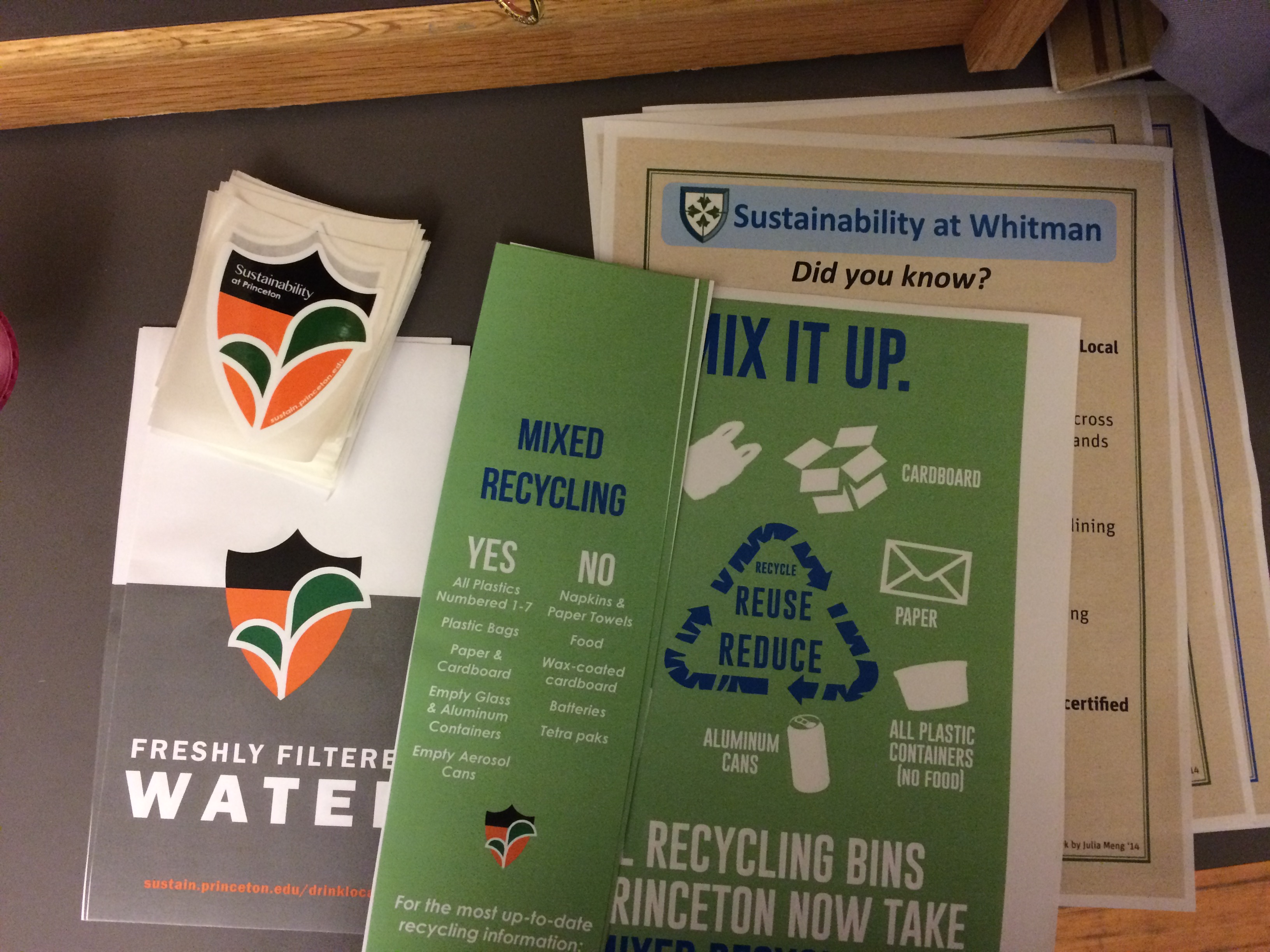 Sustainability brochures