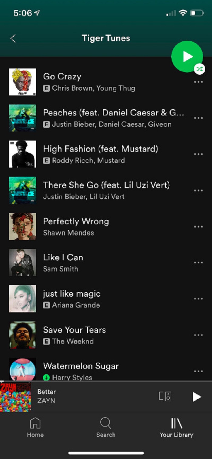Spotify playlist 