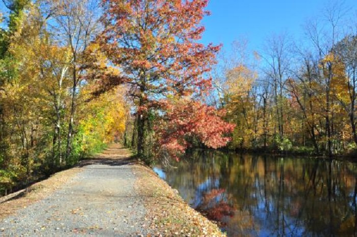 A towpath along the Delaware and Raritan Canal