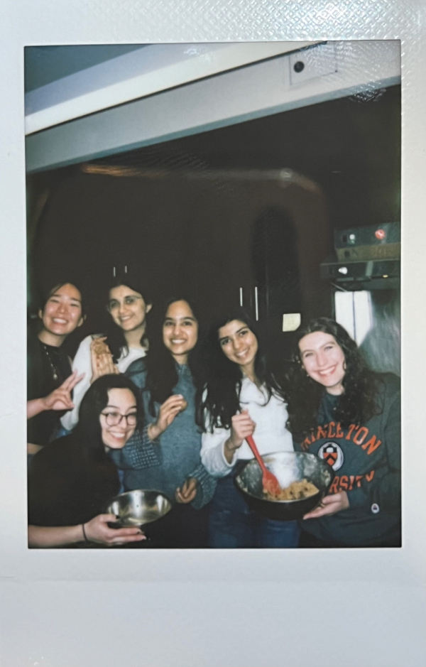 Group photo of students baking.