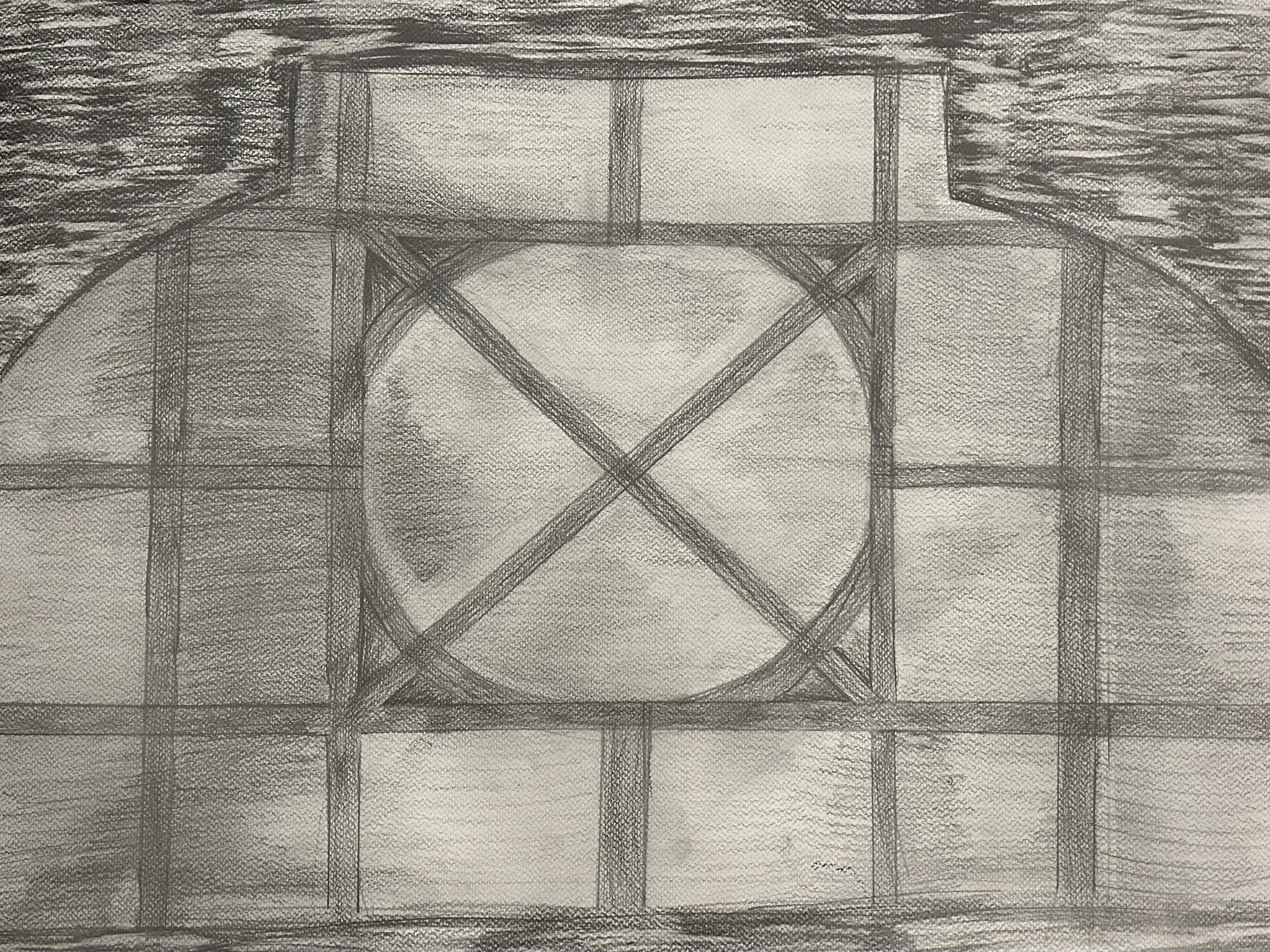 Sketch of a stained glass window