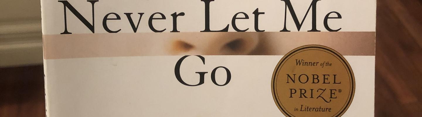 Book cover titled Never Let Me Go by Kazuo Ishiguro